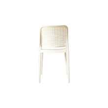 Set de 6 Sillas Bronx , Blanco, con Espaldar en Cuadrados y Diseño Minimalista