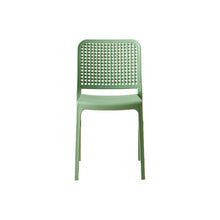 Set de 6 Sillas Bronx, Verde, con Espaldar en Cuadrados y Diseño Minimalista