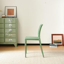 Set de 6 Sillas Bronx, Verde, con Espaldar en Cuadrados y Diseño Minimalista