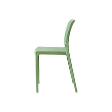 Set de 4 Sillas Bronx, Verde, con Espaldar en Cuadrados y Diseño Minimalista