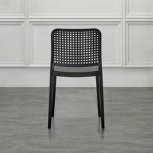 Silla Bronx , Negro, con Espaldar en Cuadrados y Diseño Minimalista
