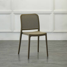 Silla Bronx , Taupe, con Espaldar en Cuadrados y Diseño Minimalista