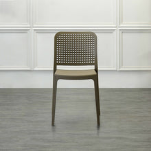 Silla Bronx , Taupe, con Espaldar en Cuadrados y Diseño Minimalista