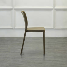 Silla Bronx , Taupe, con Espaldar en Cuadrados y Diseño Minimalista