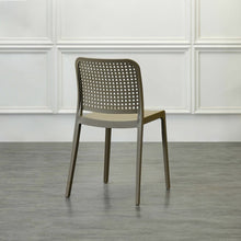 Silla Bronx , Taupe, con Espaldar en Cuadrados y Diseño Minimalista