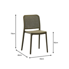 Silla Bronx , Taupe, con Espaldar en Cuadrados y Diseño Minimalista