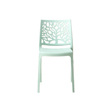 Set de 6 Sillas Harlem, Azul Claro, con Espaldar en Forma de Árbol y Diseño Minimalista