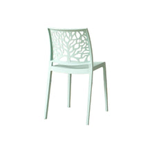 Set de 6 Sillas Harlem, Azul Claro, con Espaldar en Forma de Árbol y Diseño Minimalista