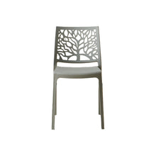Set de 6 Sillas Harlem, Gris Oscuro, con Espaldar en Forma de Árbol y Diseño Minimalista