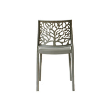 Set de 6 Sillas Harlem, Gris Oscuro, con Espaldar en Forma de Árbol y Diseño Minimalista
