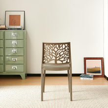Set de 6 Sillas Harlem, Taupe, con Espaldar en Forma de Árbol y Diseño Minimalista