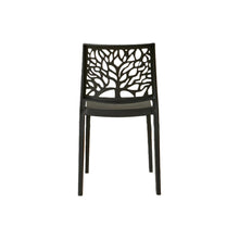 Set de 6 Sillas Harlem, Negro, con Espaldar en Forma de Árbol y Diseño Minimalista
