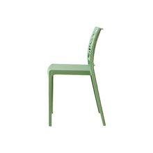 Set de 6 Sillas Harlem, Verde, con Espaldar en Forma de Árbol y Diseño Minimalista