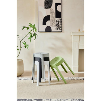 Butaco Apilable Maison, Color Gris Oscuro, Diseño Moderno