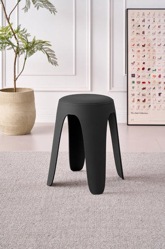 Butaco Con Cojin Else, Color Negro, Diseño Moderno incluye cojín X2