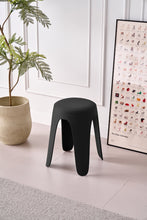 Butaco Con Cojin Else, Color Negro, Diseño Moderno incluye cojín