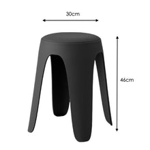 Set de 2 Butacos con Cojín Else, Color Negro, Diseño Moderno Incluye Cojín
