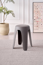 Butaco Con Cojin Else, Color Gris Oscuro, Diseño Moderno incluye cojín