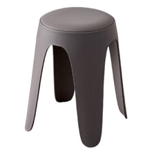 Set de 2 Butacos con Cojín Else, Color Gris Oscuro, Diseño Moderno Incluye Cojín