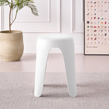Set de 4 Butacos con Cojín Else, Color Blanco, Diseño Moderno Incluye Cojín