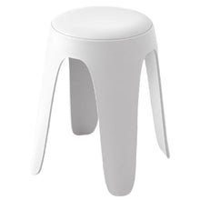 Set de 4 Butacos con Cojín Else, Color Blanco, Diseño Moderno Incluye Cojín