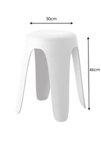 Butaco Con Cojin Else, Color Blanco, Diseño Moderno incluye cojín X4