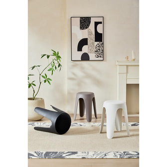 Butaco Con Cojin Else, Color Gris Oscuro, Diseño Moderno incluye cojín