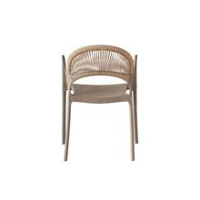 Set de 4 Sillas Daytona, Taupe y Café Claro, con Espaldar, Reposa Brazos y Diseño Minimalista