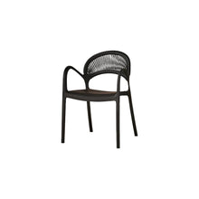 Set de 6 Sillas Daytona, Negro, con Espaldar, Reposa Brazos y Diseño Minimalista