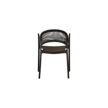 Set de 6 Sillas Daytona, Negro, con Espaldar, Reposa Brazos y Diseño Minimalista