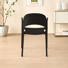 Silla Bremen, Negra, con Espaldar, Reposa Brazos y Diseño Minimalista