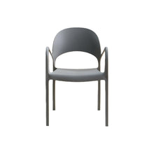 Set de 2 Sillas Bremen, Gris Oscuro, con Espaldar, Reposa Brazos y Diseño Minimalista