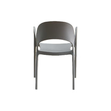 Set de 4 Sillas Bremen, Gris Oscuro, con Espaldar, Reposa Brazos y Diseño Minimalista