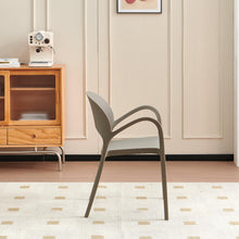 Set de 6 Sillas Bremen, Taupe, con Espaldar, Reposa Brazos y Diseño Minimalista
