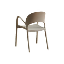 Set de 6 Sillas Bremen, Taupe, con Espaldar, Reposa Brazos y Diseño Minimalista