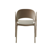Set de 6 Sillas Bremen, Taupe, con Espaldar, Reposa Brazos y Diseño Minimalista