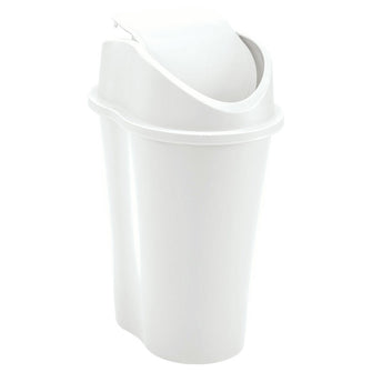 Papelera Style Tapa Vaiven 10 Litros Blanco