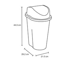 Papelera Style Tapa Vaiven 10 Litros Wengue