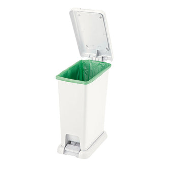 Basurero Pedal 20 Litros Blanco vm