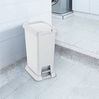 Basurero Pedal 35 Litros Blanco vm