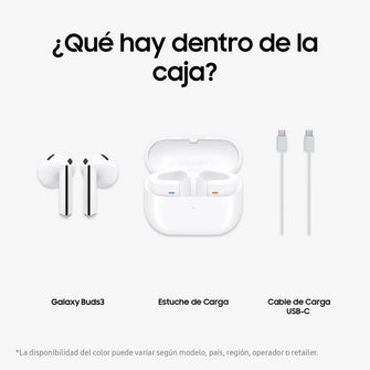 Audífonos Samsung Galaxy Buds3 Cancelacion De Ruido, Color Blanco