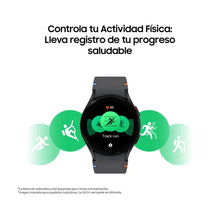 Reloj Samsung Galaxy Watch Fe 40 Mm Contorno Plateado, Color Azul