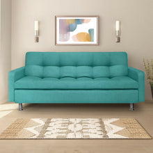 Sofa Cama Sofhie Antifluido, Color Turquesa