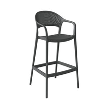Set de 2 Sillas para Bar Curitiva, Negro, con Reposa Pies Doble Proposito