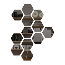 Espejo Hexagonal Lirio, Gris, Diseño Moderno