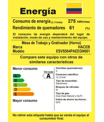 Estufa  Haceb Romero VP 50 CMS