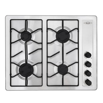Estufa de empotrar inox 66X54 cm platina a gas natural Haceb