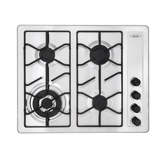 Estufa de empotrar inox 66X54 cm triple corona a gas natural Haceb