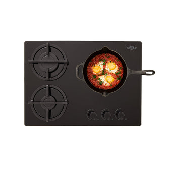 Estufa De Empotrar CUB TO Negro 3C 60-43 Cristal HF 3Q GN