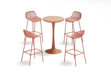 Butaco para Barra Tulum, Color Terracota, Diseño Moderno